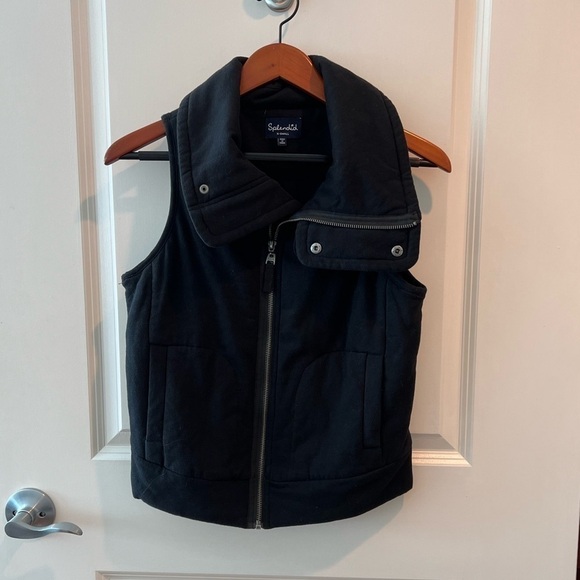 Splendid Bridger Quilted Moto Vest - Picture 3 of 16
